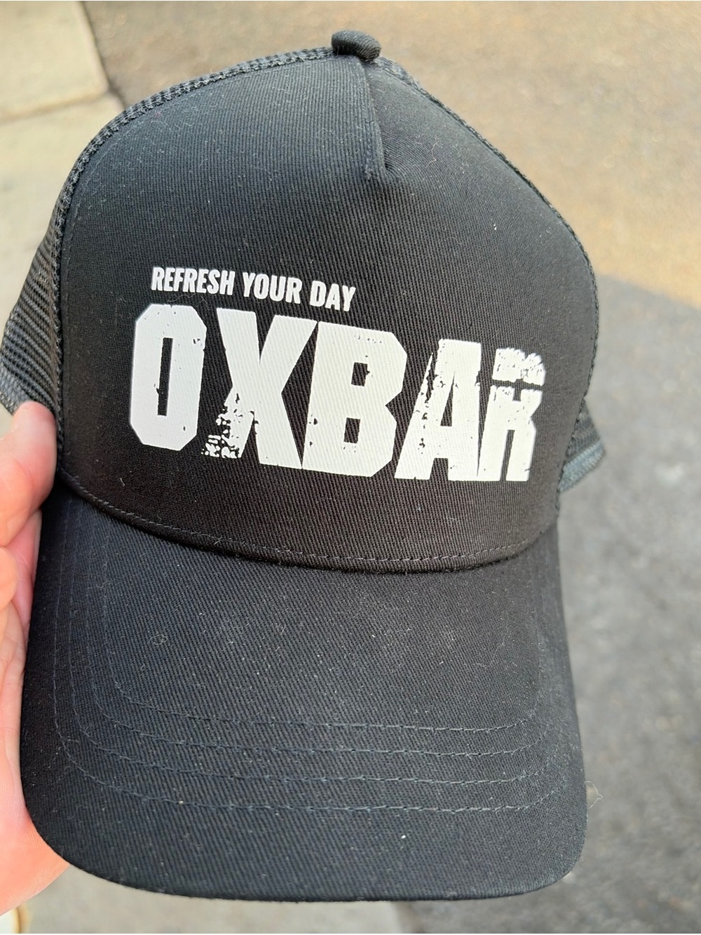 “Refresh Your Day” Oxbar Trucker Hat